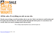 Tablet Screenshot of onsale.com.au